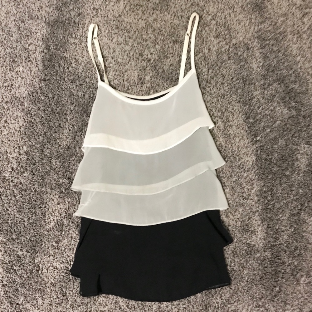 fashion black/white/gray spaghetti strap top